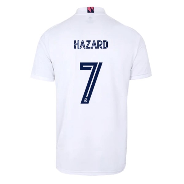Maillot Football Real Madrid Domicile NO.7 Hazard 2020-21 Blanc
